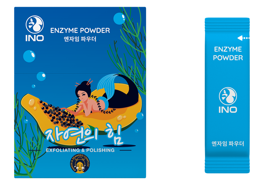 

Пудра энзимная для лица INO Папайя и комплекс морских водорослей, очищающая, 15 шт х 3 г