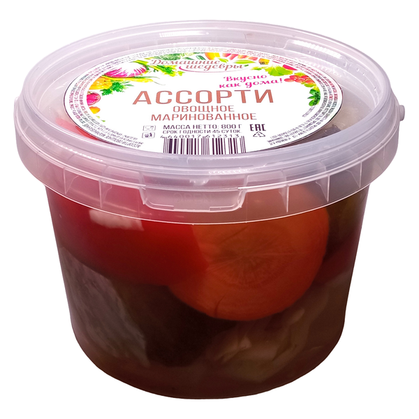 Ассорти овощное маринованное Домашние Шедевры