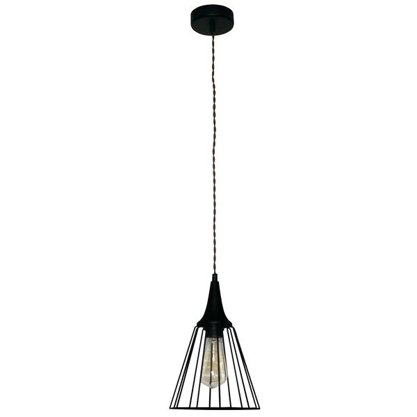 Подвес ЭЛЕТЕХ Форма, Е27, 60Вт, черный