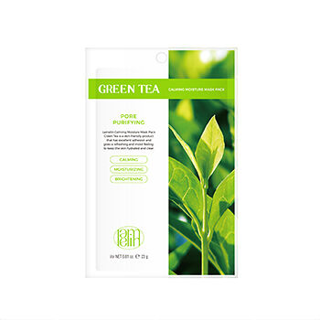 Маска для лица Lamelin тканевая увлажняющая с зелёным чаем 23г, Республика Корея