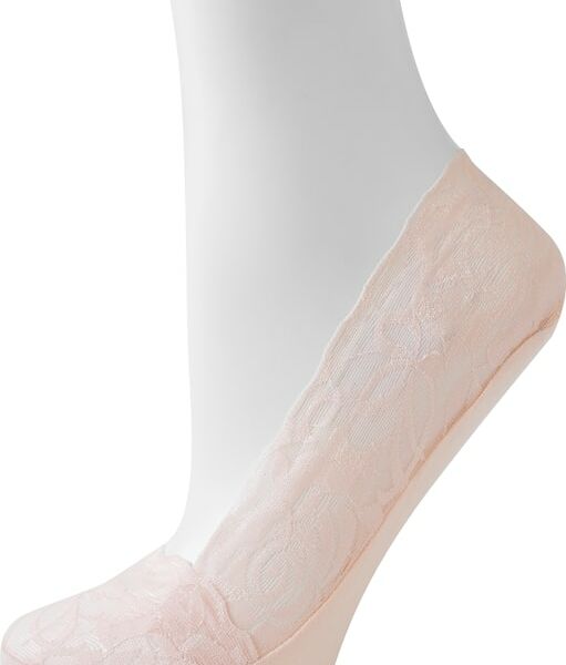 Следки женские Oemen капроновые с силиконом розовые р.23-25