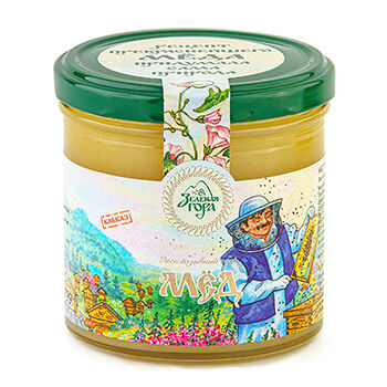 Мёд «Кавказ» эксклюзивный сбор пчелиный натуральный, «Зелёная гора», 440 г, Кавказ