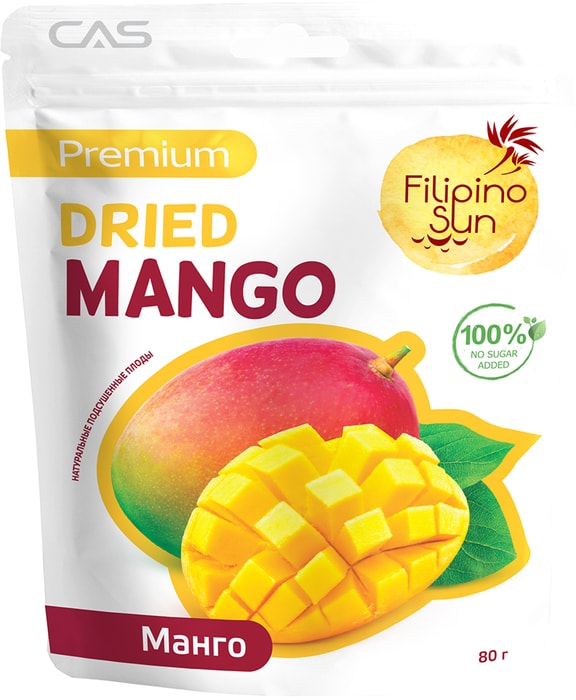 

Манго Filipino Sun сушеное 80 г