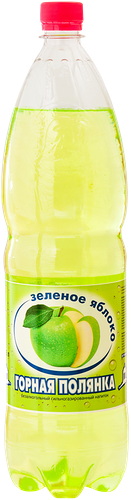 Напиток газированный Горная полянка зеленое яблоко