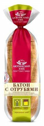 Батон Аютинский хлеб с отрубями в нарезке