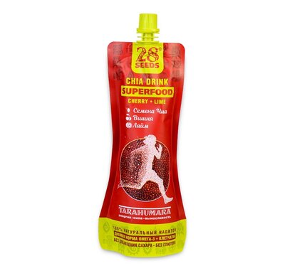 Напиток 28 Сидс (28 Seeds) Чиа Напиток (Chia Drink) Суперфуд (superfood) вишня лайм (cherry laim) 250 мл