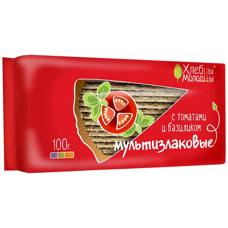 

Хлебцы мультизлаковые Хлебцы-молодцы с томатами и базиликом 100 г