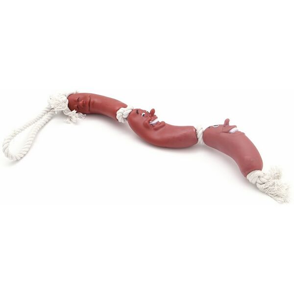 Comfy Игрушка для собак Сосиски на канате (3шт) винил