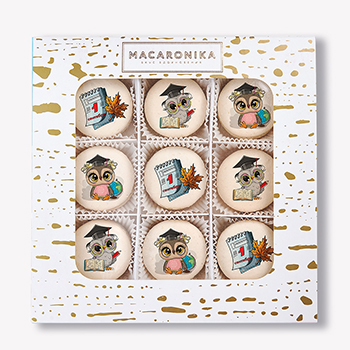 

Подарочный набор макарон Праздничный Macaronika 9 шт, 144 г, Россия