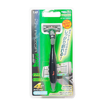 Станок для бритья Мужской, с плавающей головкой и 4 лезвиями и двойной увлажняющей полоской Kai Япония