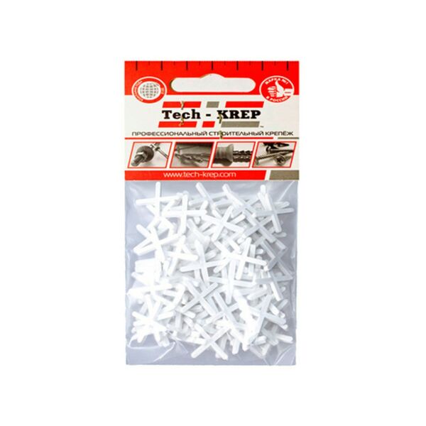 Крестики для плитки, 2 мм, 100 шт TECH-KREP
