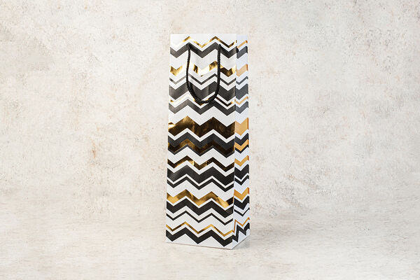 Пакет подарочный ламинированный под бутылку