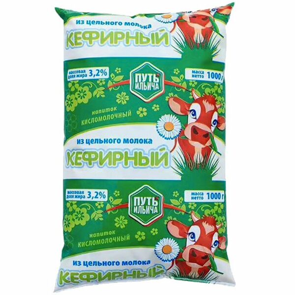 Напиток кисломолочный кефирный ПУТЬ ИЛЬИЧА 3,2%, без змж