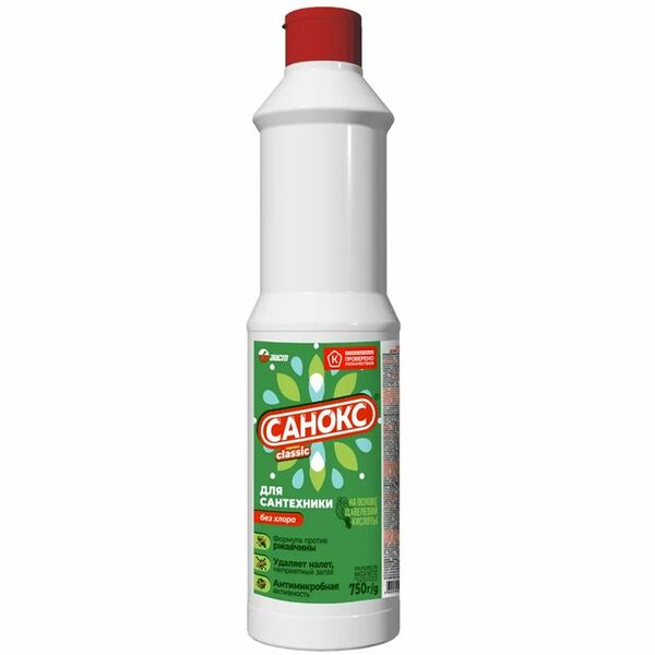 Средство для чистки сантехники Санокс Classic, 750 мл