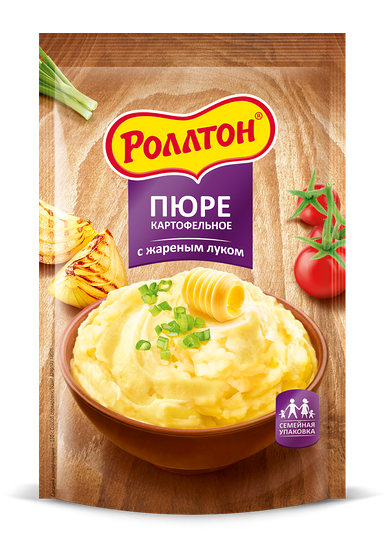 Пюре быстрого приготовления Роллтон с жареным луком