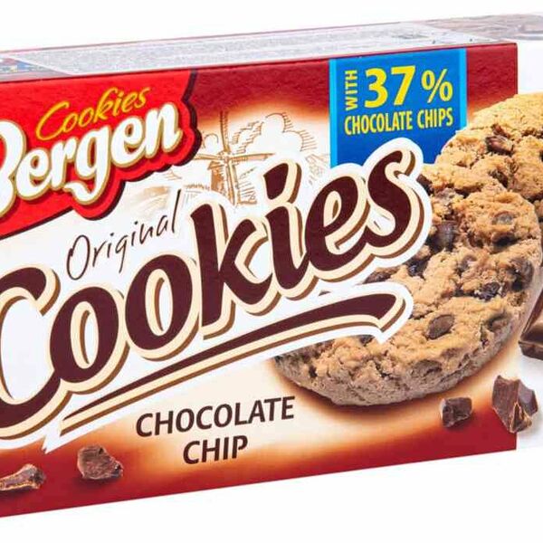Печенье без сахара Bergen с кусочками шоколада