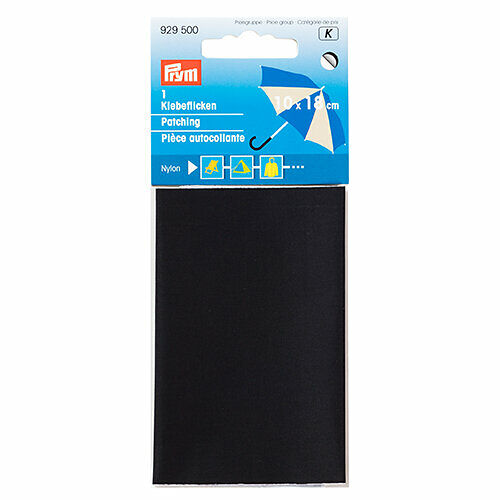 929500 Нейлоновая самоклеящаяся заплатка 6,5*14см упак(2шт), черный цв. Prym