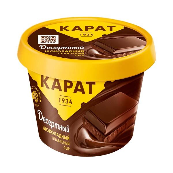 Сыр плавленый Карат 30% 230гр Шоколадный Десертный