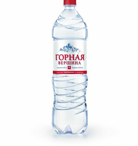 Вода Аквалайн Горная Вершина минеральная природная столовая газированная, 1.5л