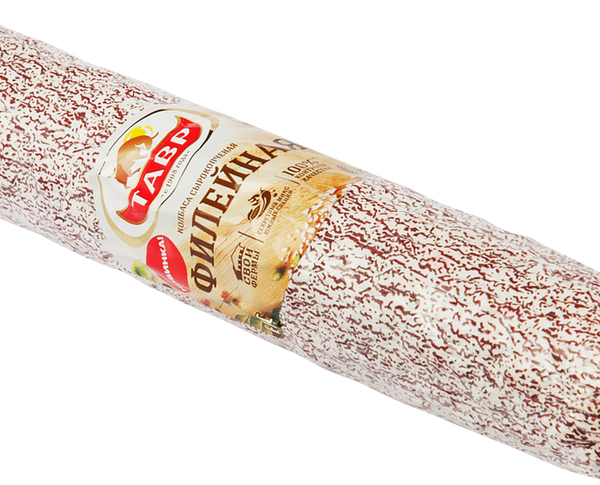 Колбаса Тавр Филейная сырокопченая вес 