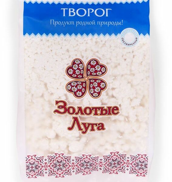 Творог Золотые Луга Обезжиренный 0% 350 г