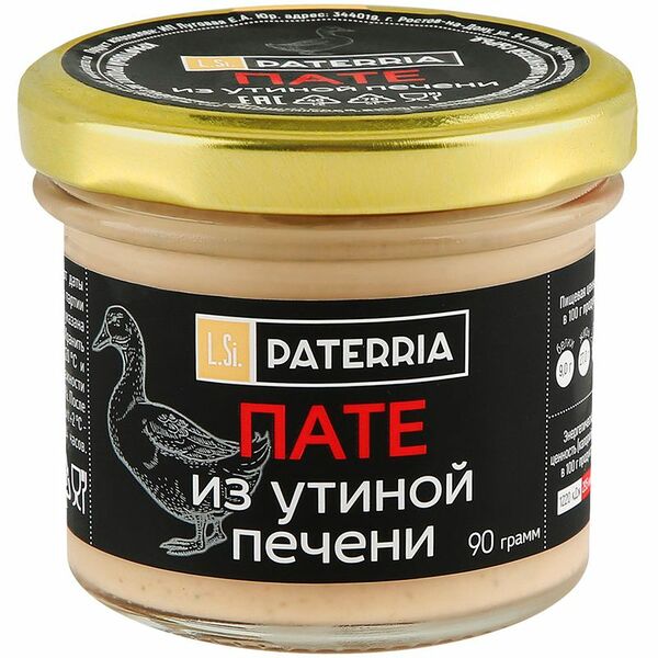 Пате из утиной печени PATERRIA