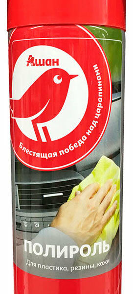 Полироль для пластика, резины, кожи ТМ Ашан Красная птица
