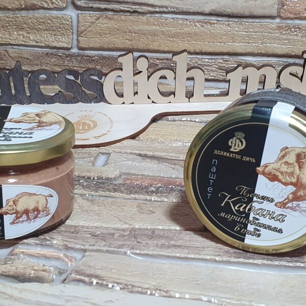 Паштет из печени Кабана, маринованной в пиве