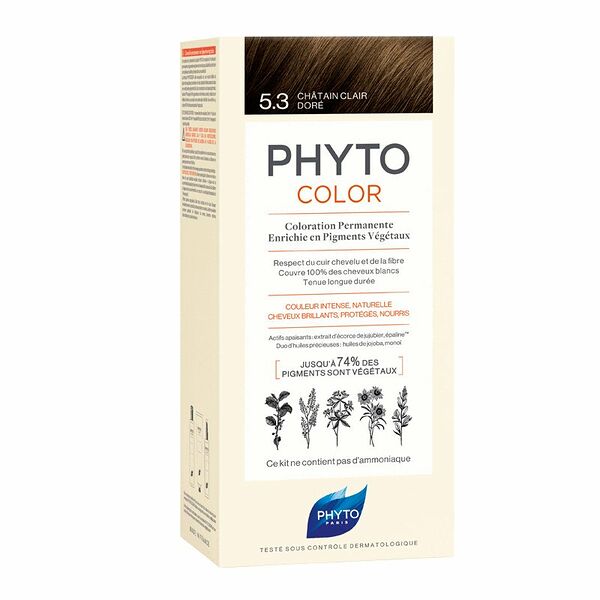 Краска для волос Phyto Color 5.3 Светлый золотистый шатен