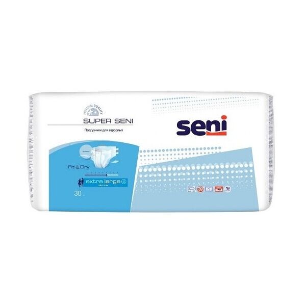 Подгузники Super seni 30 шт размер Extra Large для взрослых