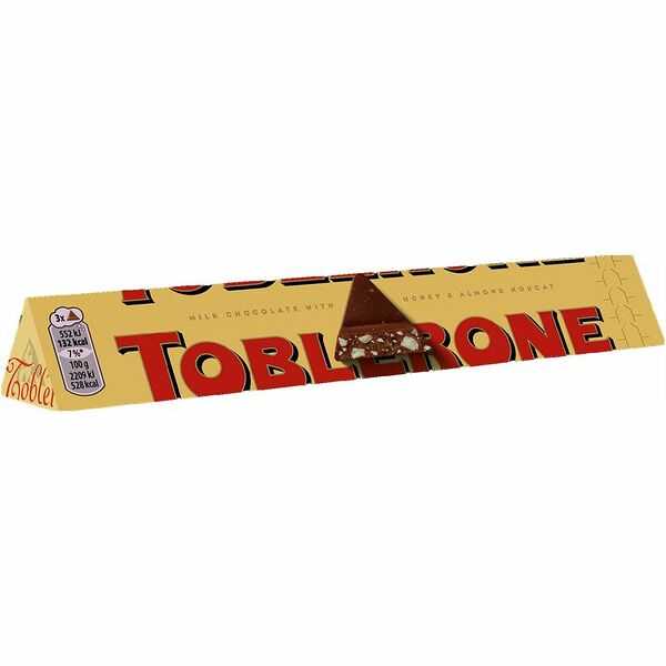 Шоколад Toblerone молочный с медово-миндальной нугой