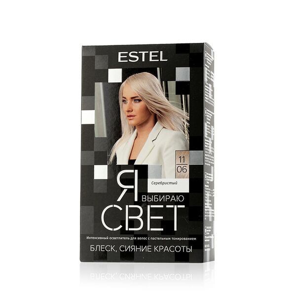 Интенсивный осветлитель для волос с пастельным тонированием Estel Я Выбираю Свет 11/06 Серебристый 80 мл