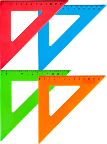 

Треугольник Prof-Press Цветное ассорти 12 см 4 шт