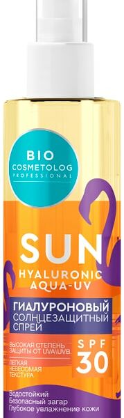 Спрей солнцезащитный Bio Cosmetolog Professional гиалуроновый SPF 30 190мл