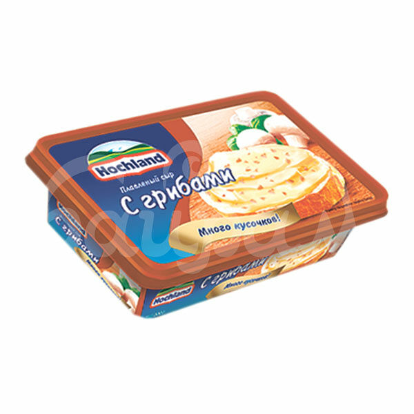 Сыр Хохланд 55% 200гр Грибы Плавленый ванночка