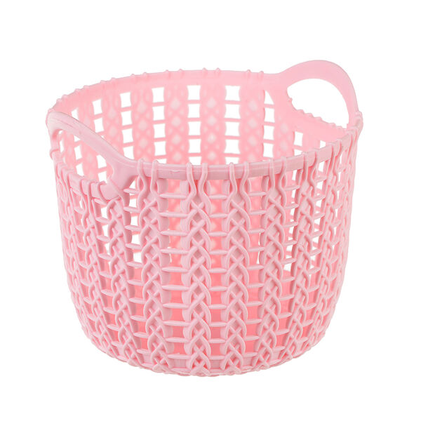 Vetta корзинка вязаная круглая с ручками, 11х13см, пластик