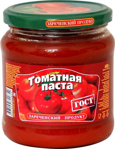 

Томатная паста Зареченский продукт 25%, 480г
