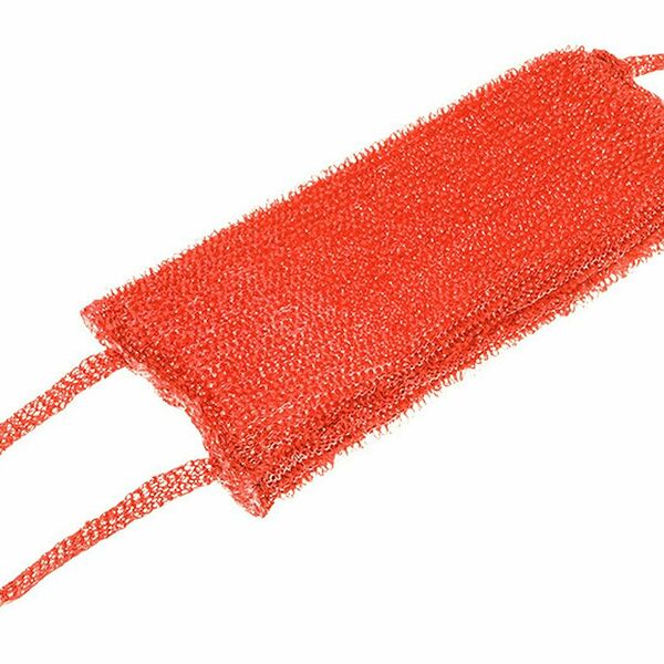 Мочалка Банные штучки, полипропилен, с ручкой, зеленая, 41 см x 17 см