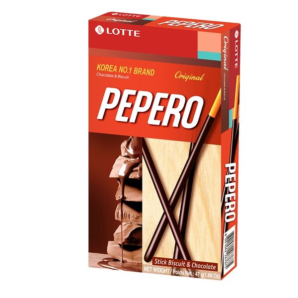 Соломка Pepero Original Lotte с шоколадом 47 г