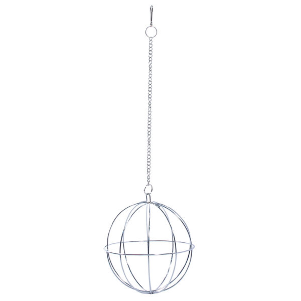 Кормушка для мелких животных металлическая Шар, M, 120 мм