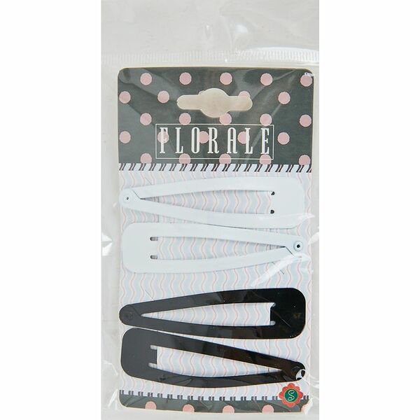 Набор заколок невидимок Florale Basic mix для волос XFL9-02, 4шт