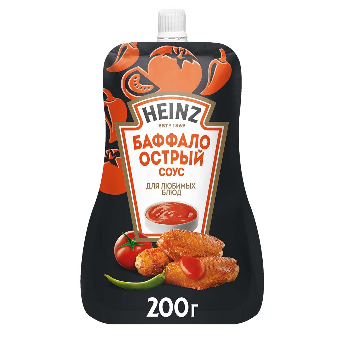 

Соус томатный Heinz Баффало острый 200 г
