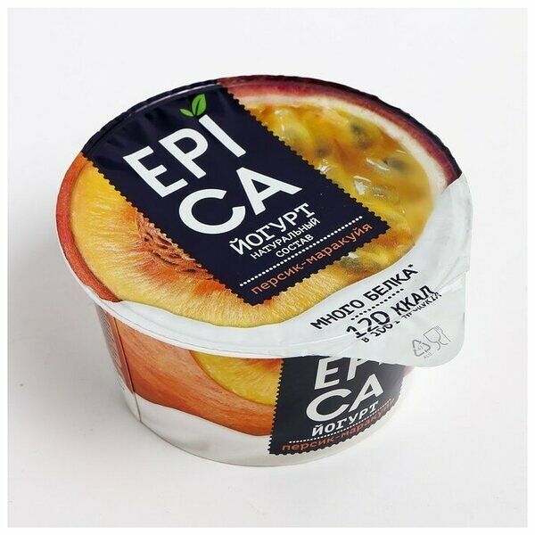 Йогурт Epica персик-маракуйя 4,8% 130 г