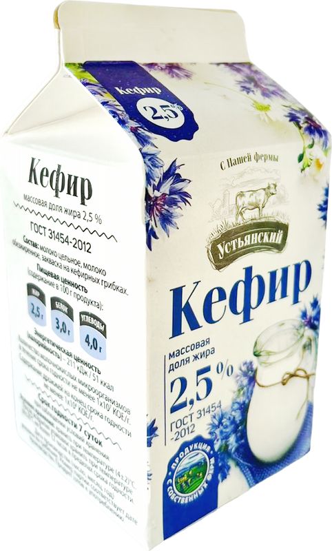 

Кефир Устьянская МК 2.5% 450г