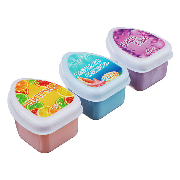 NEW GALAXY Ароматизатор гелевый 3 в 1, 3 шт. по 60 грамм, бабл гам/океанская свежесть/цитрус, в ассортименте