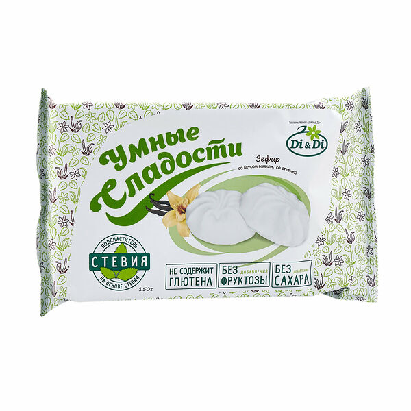 Зефир ванильный со стевией Умные сладостии 150 г