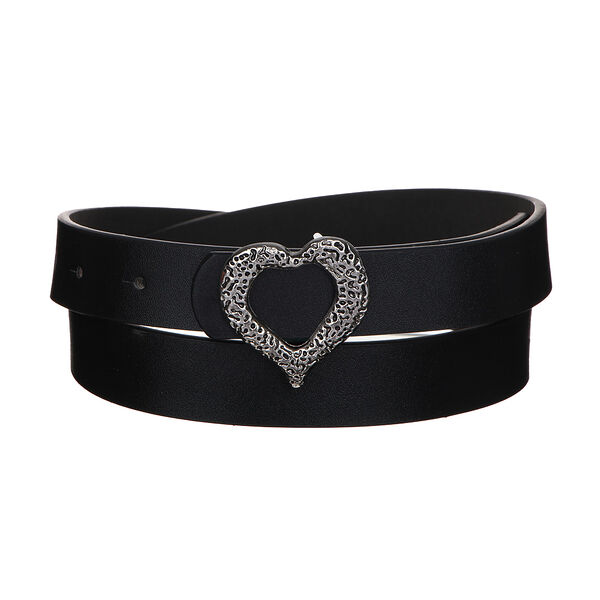 Юl ремень женский, пу, металл, ширина 2,3см, длина 95/105см, черный, рж2023-1