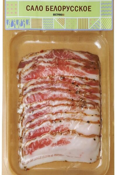 Сало Востряково Белорусское нарезка 100г
