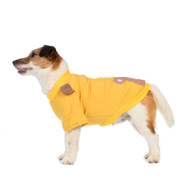 Футболка для собак L желтый (унисекс)