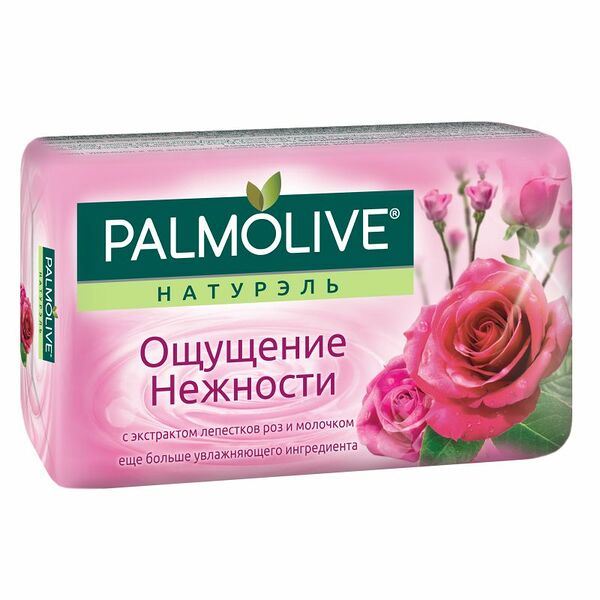 Туалетное мыло PALMOLIVE Натурэль  ощущение нежность роза и молоко
